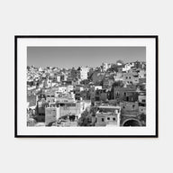 Guanajuato City Landscape B&W Poster
