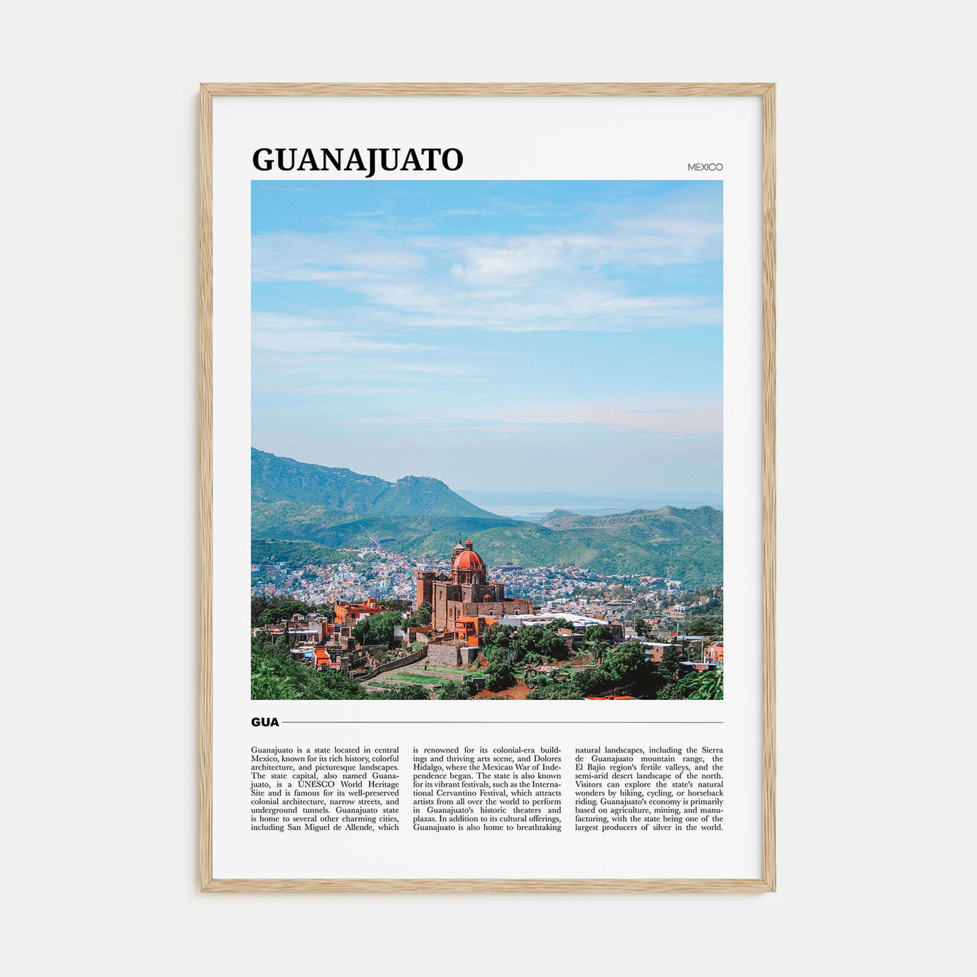 Guanajuato (State) Travel Color Poster