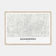 Guangzhou Map Landscape Poster