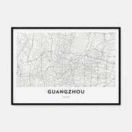 Guangzhou Map Landscape Poster