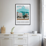 Guatemala City Travel Color Poster