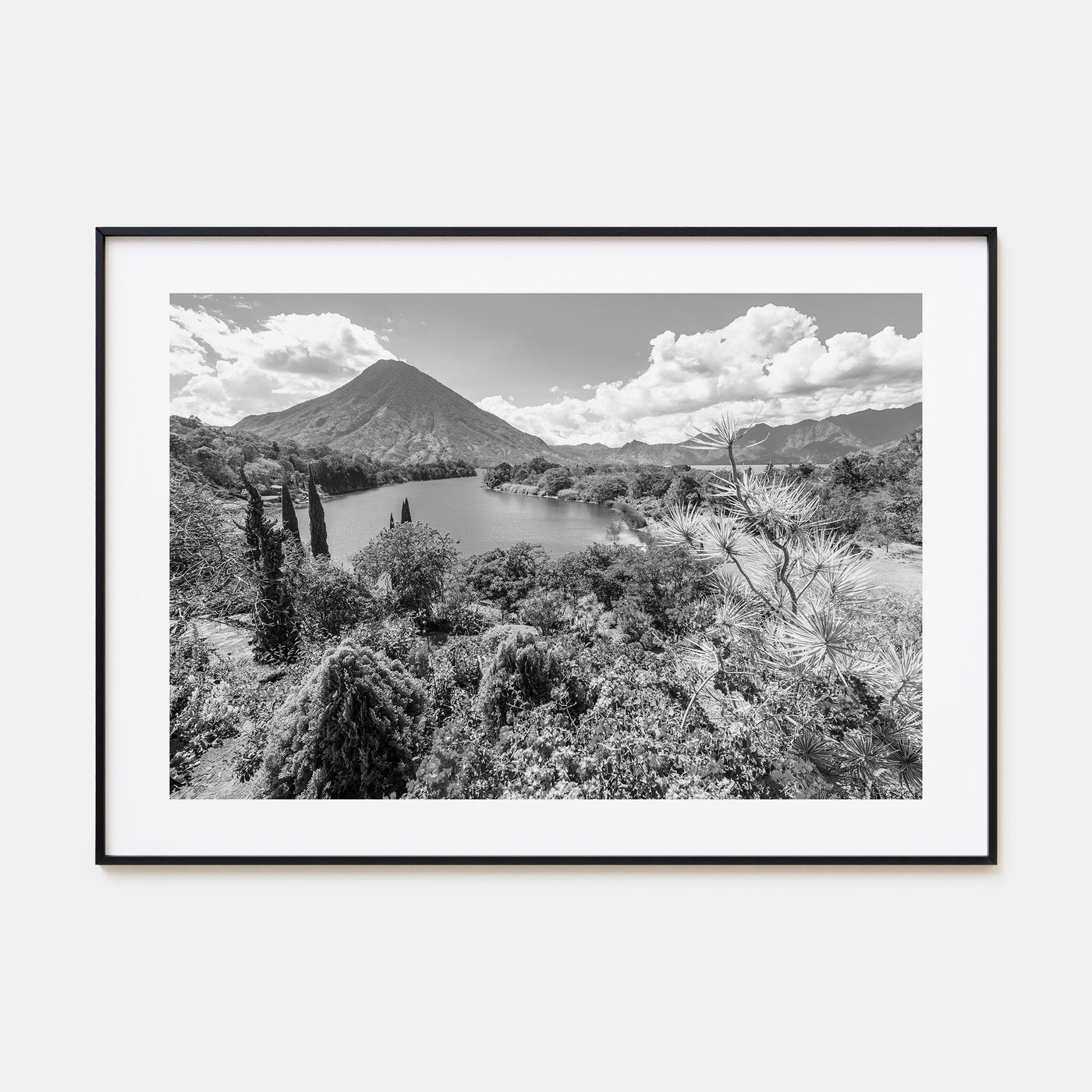 Guatemala Landscape B&W Poster
