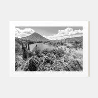 Guatemala Landscape B&W Poster