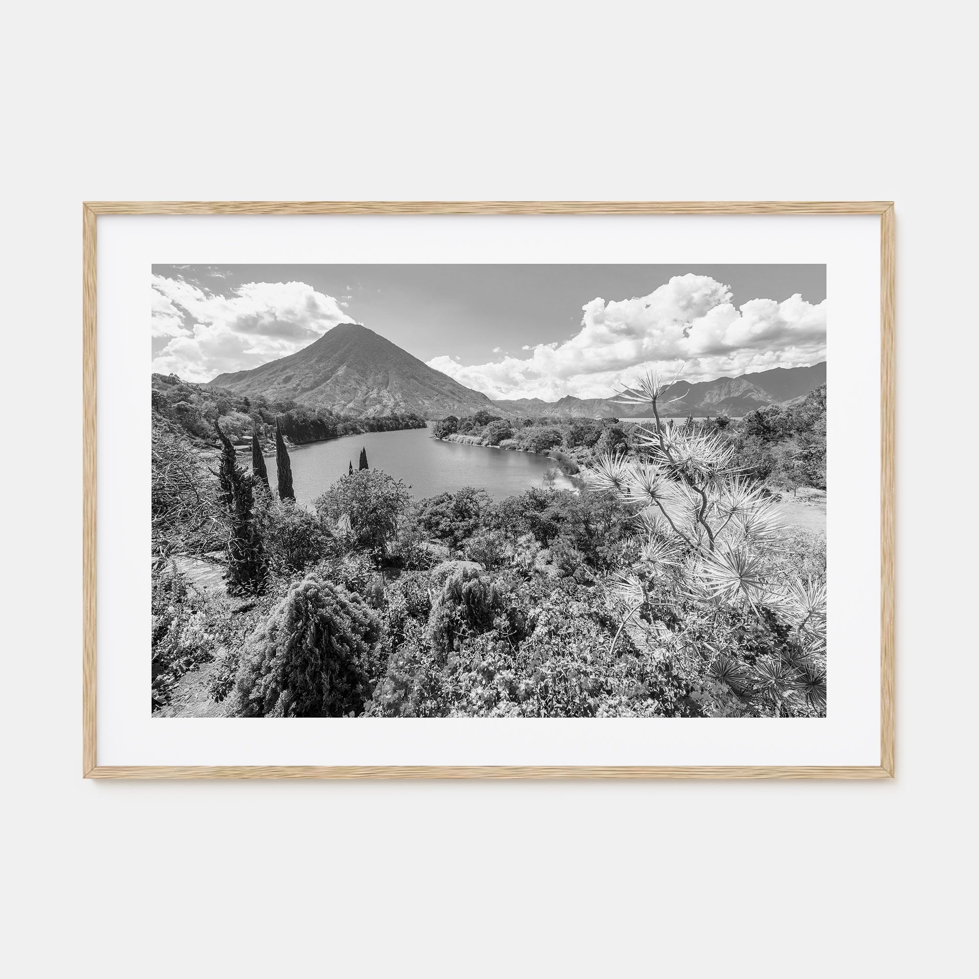 Guatemala Landscape B&W Poster