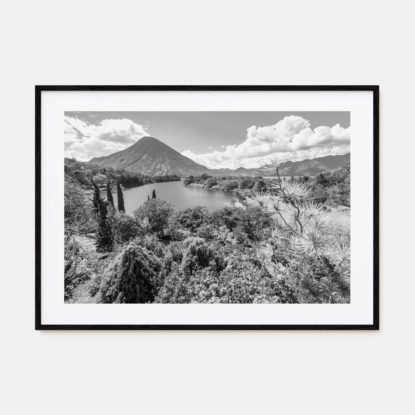 Guatemala Landscape B&W Poster