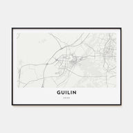 Guilin Map Landscape Poster