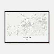 Guilin Map Landscape Poster