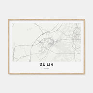 Guilin Map Landscape Poster