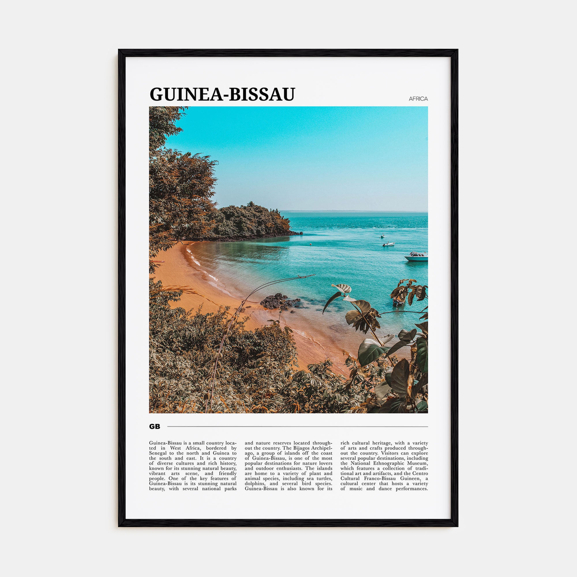 Guinea-Bissau Travel Color Poster