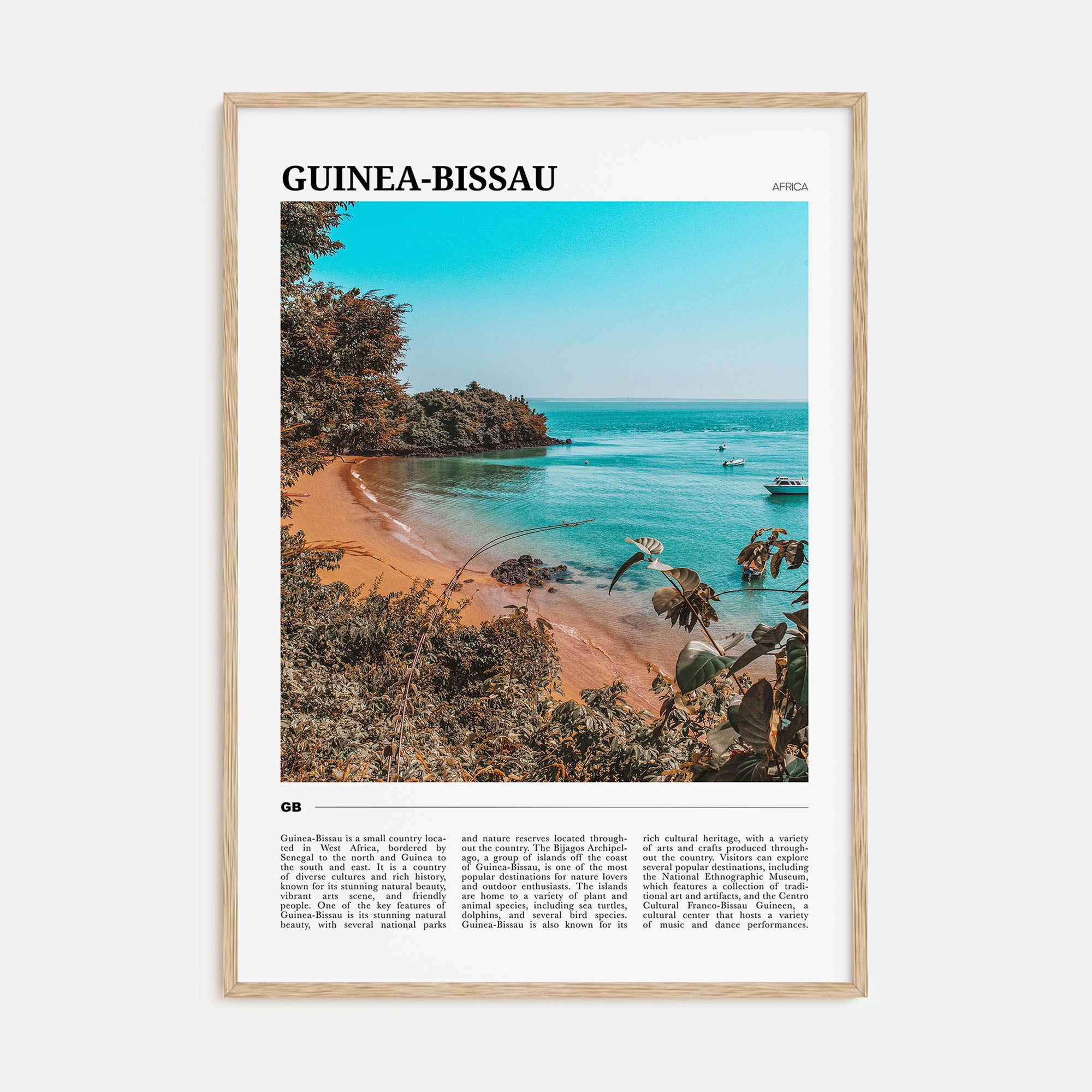 Guinea-Bissau Travel Color Poster