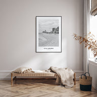 Gulf Shores Portrait B&W Poster