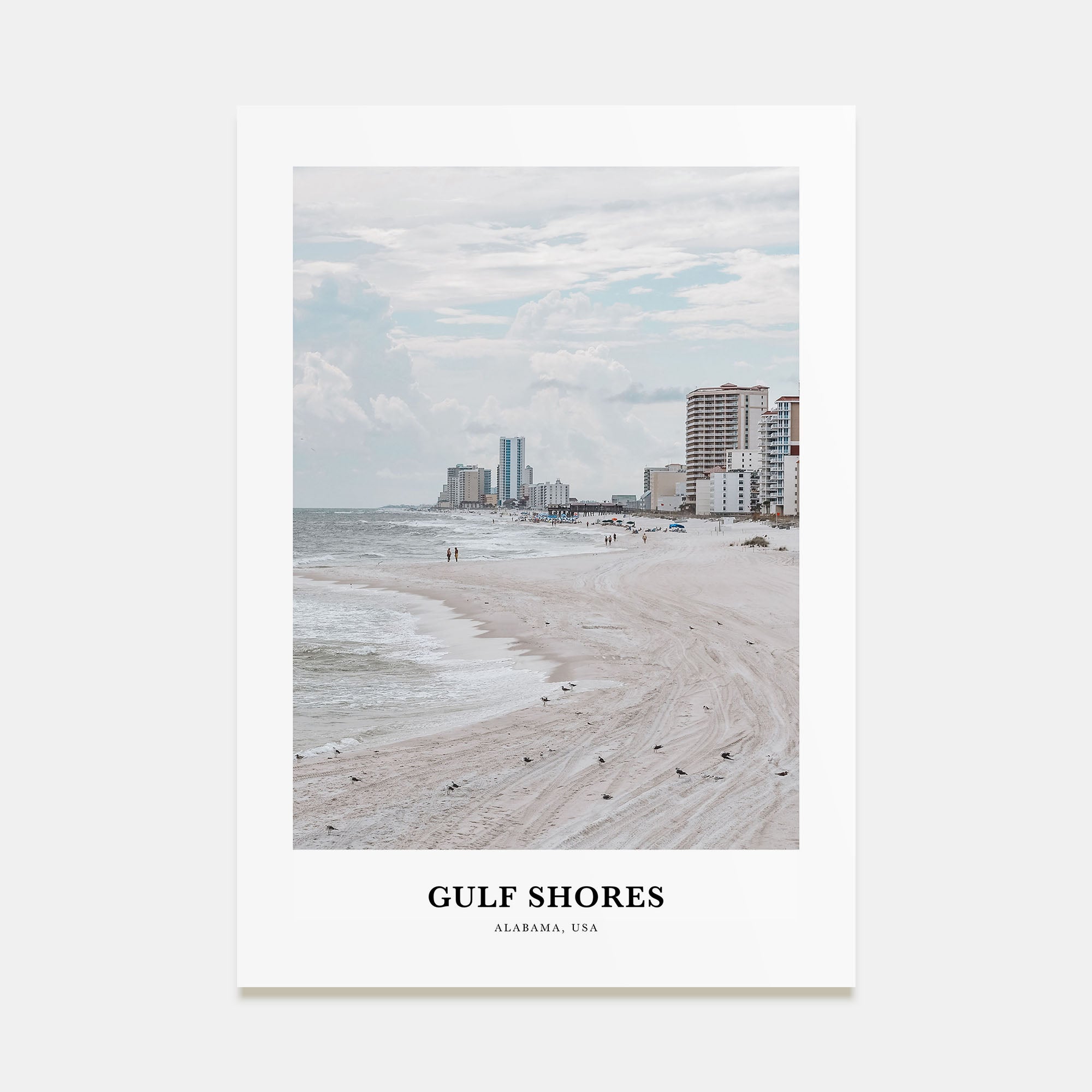 Gulf Shores Portrait Color Poster