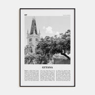 Guyana Travel B&W Poster