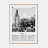 Guyana Travel B&W Poster