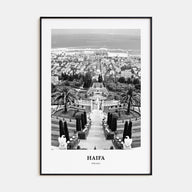 Haifa Portrait B&W Poster