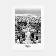 Haifa Portrait B&W Poster