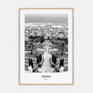 Haifa Portrait B&W Poster
