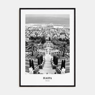 Haifa Portrait B&W Poster
