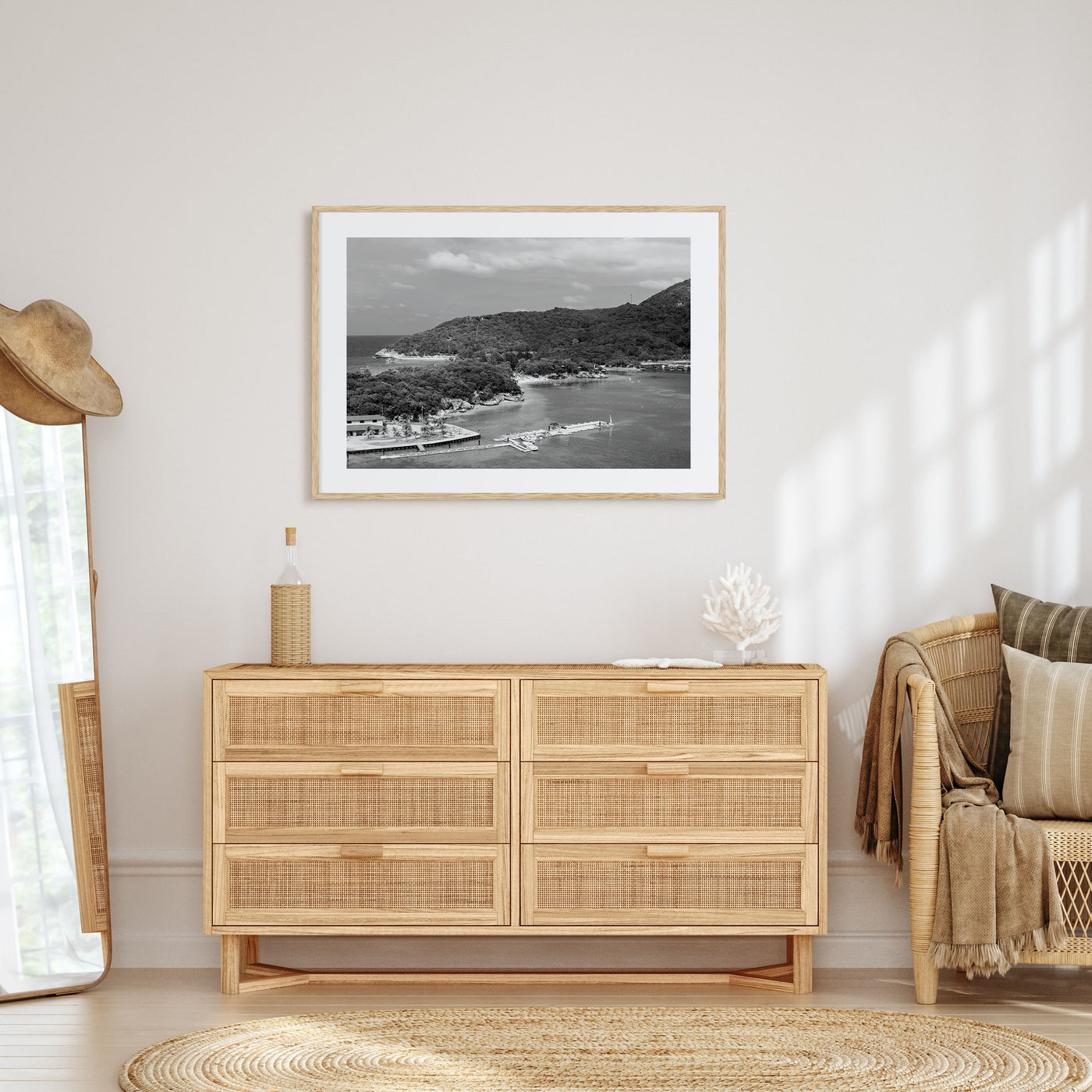 Haiti Landscape B&W Poster