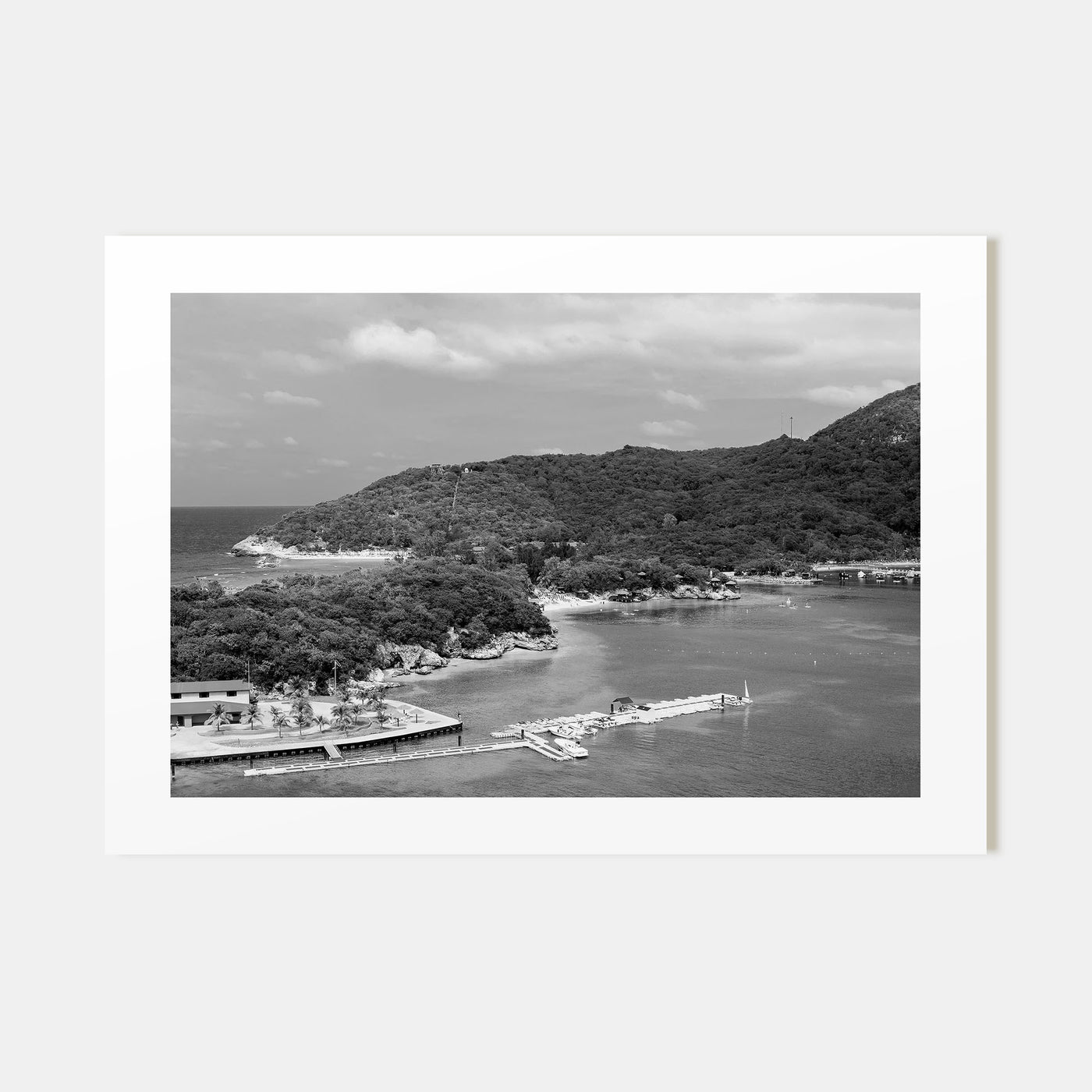 Haiti Landscape B&W Poster