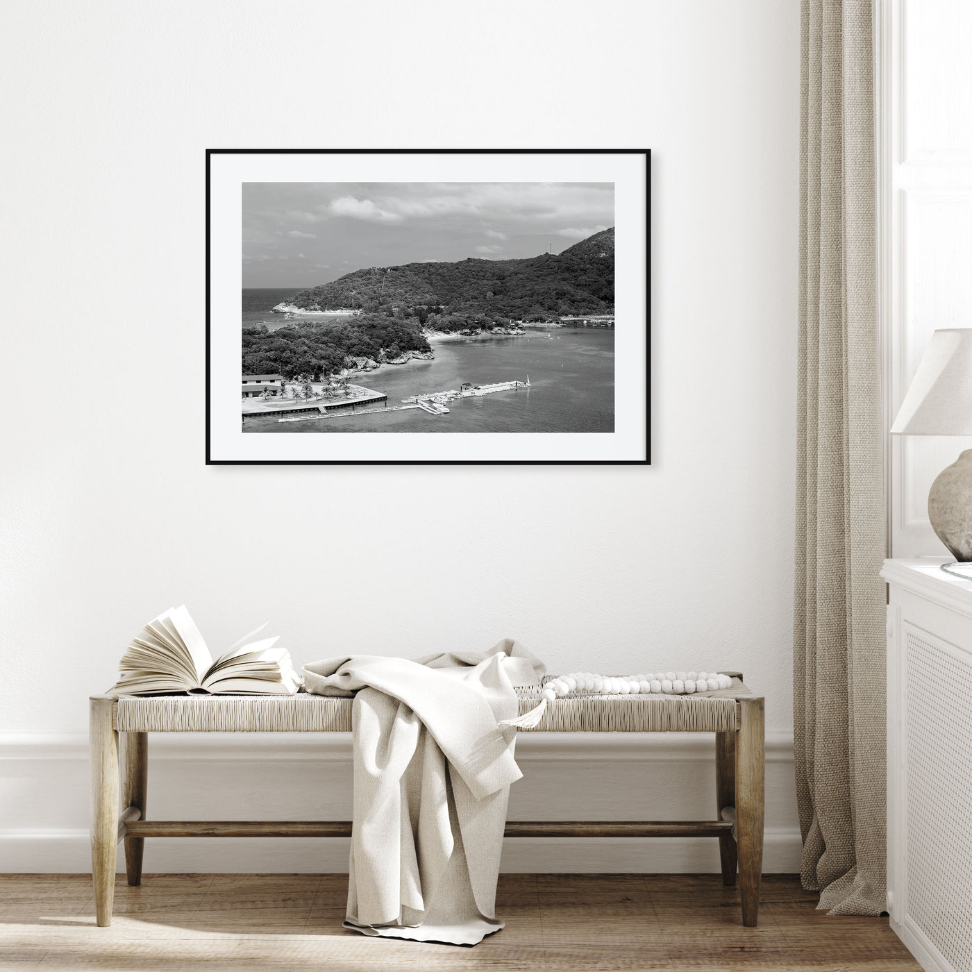 Haiti Landscape B&W Poster