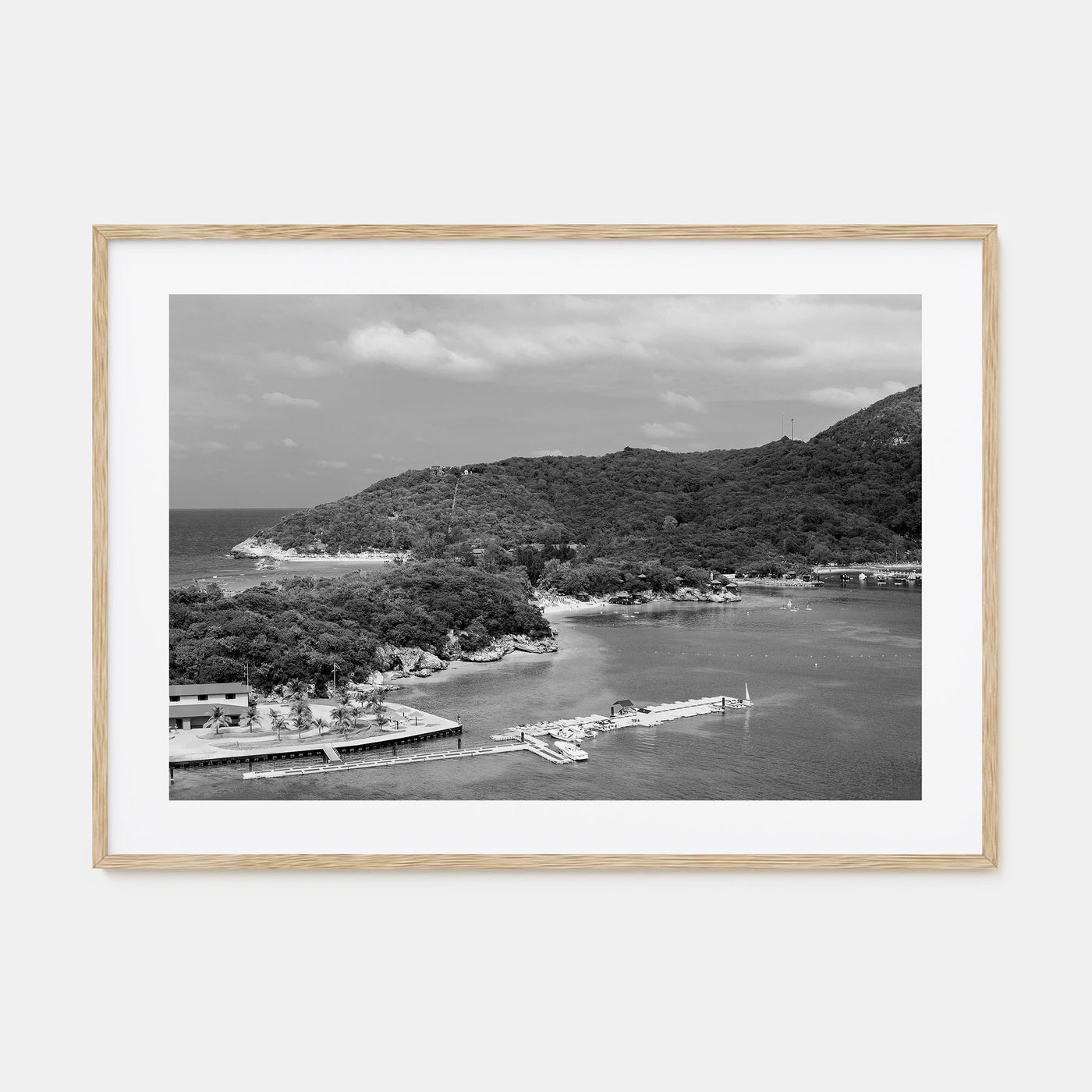 Haiti Landscape B&W Poster
