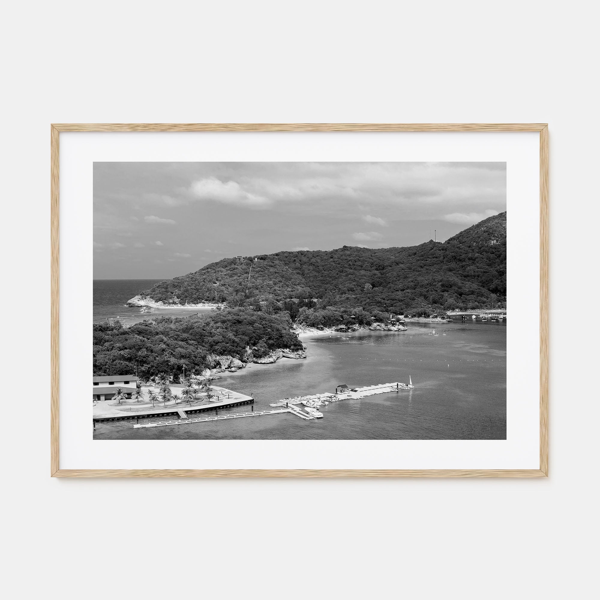 Haiti Landscape B&W Poster