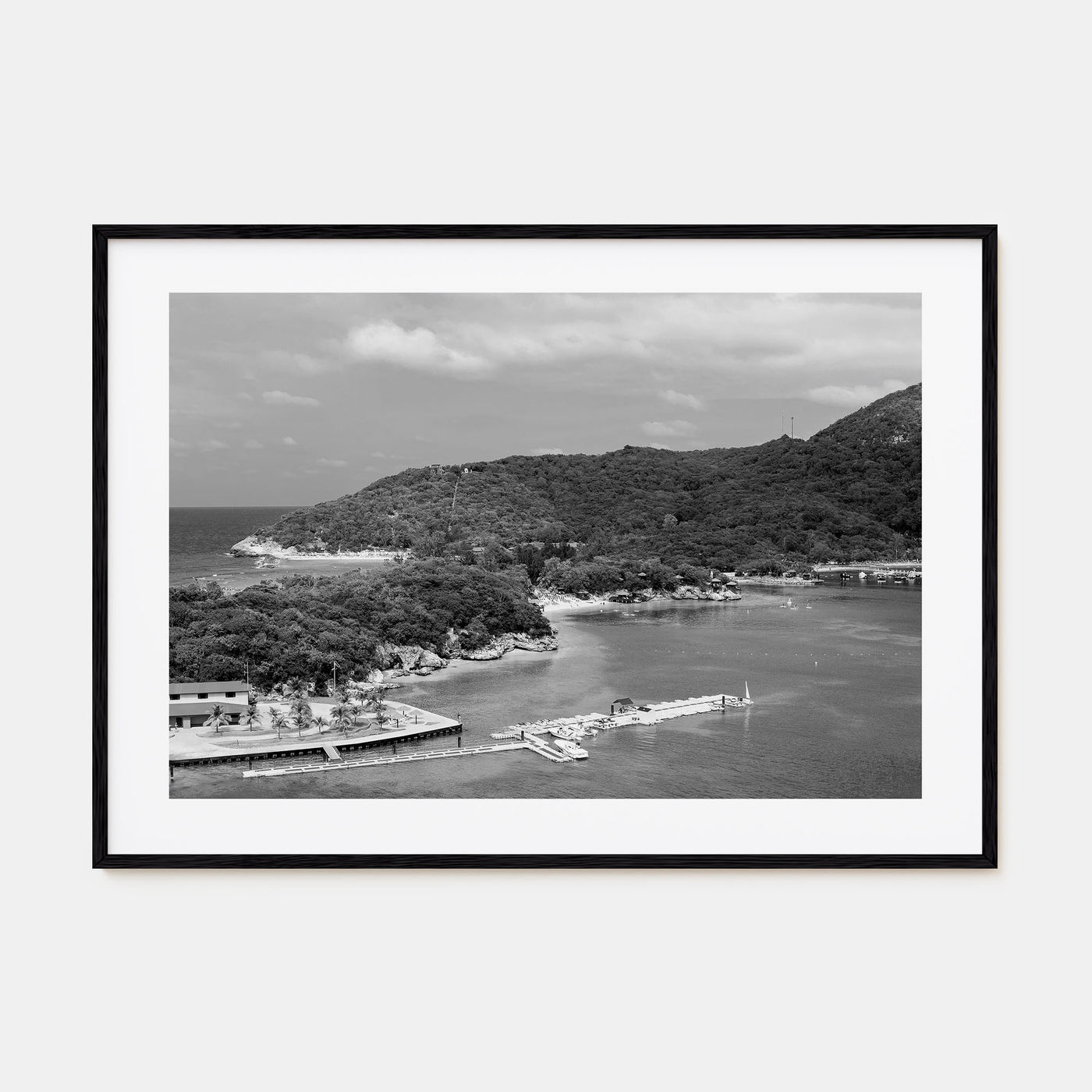 Haiti Landscape B&W Poster