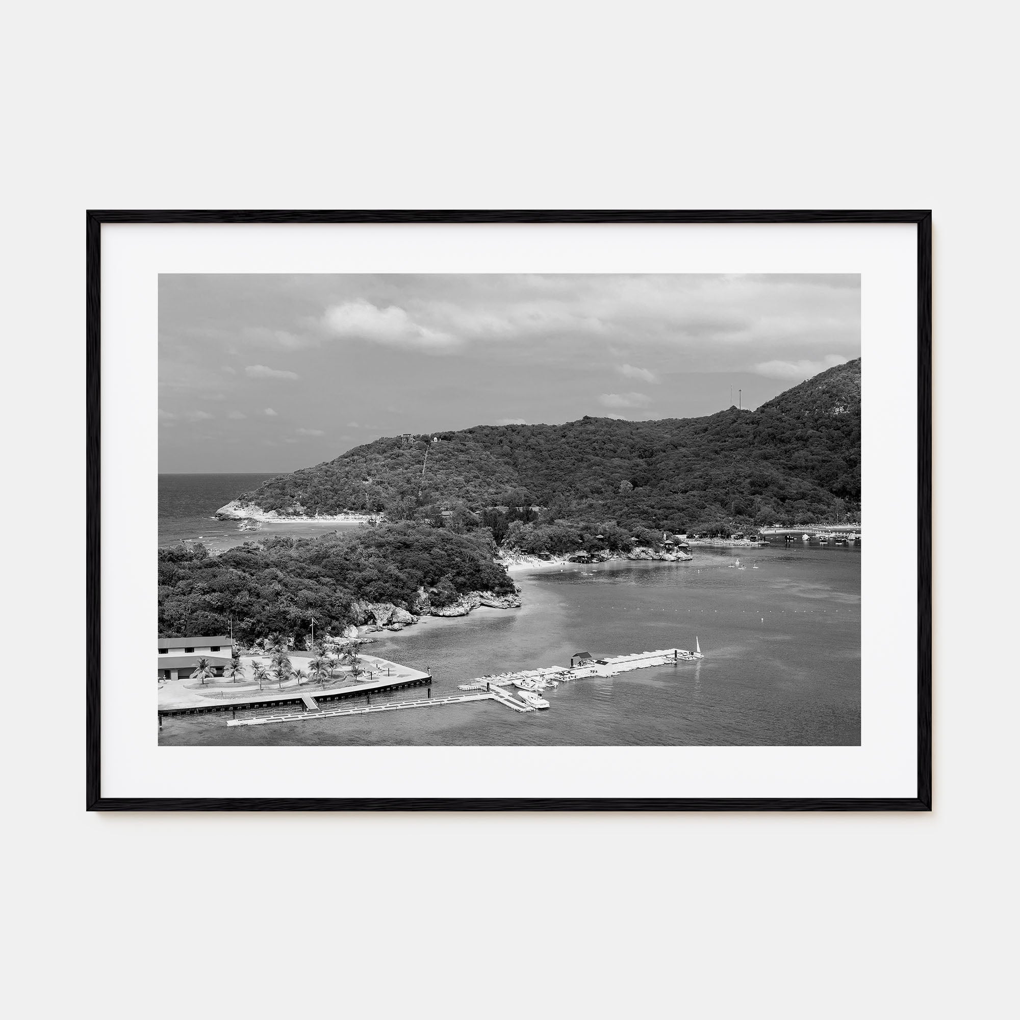 Haiti Landscape B&W Poster