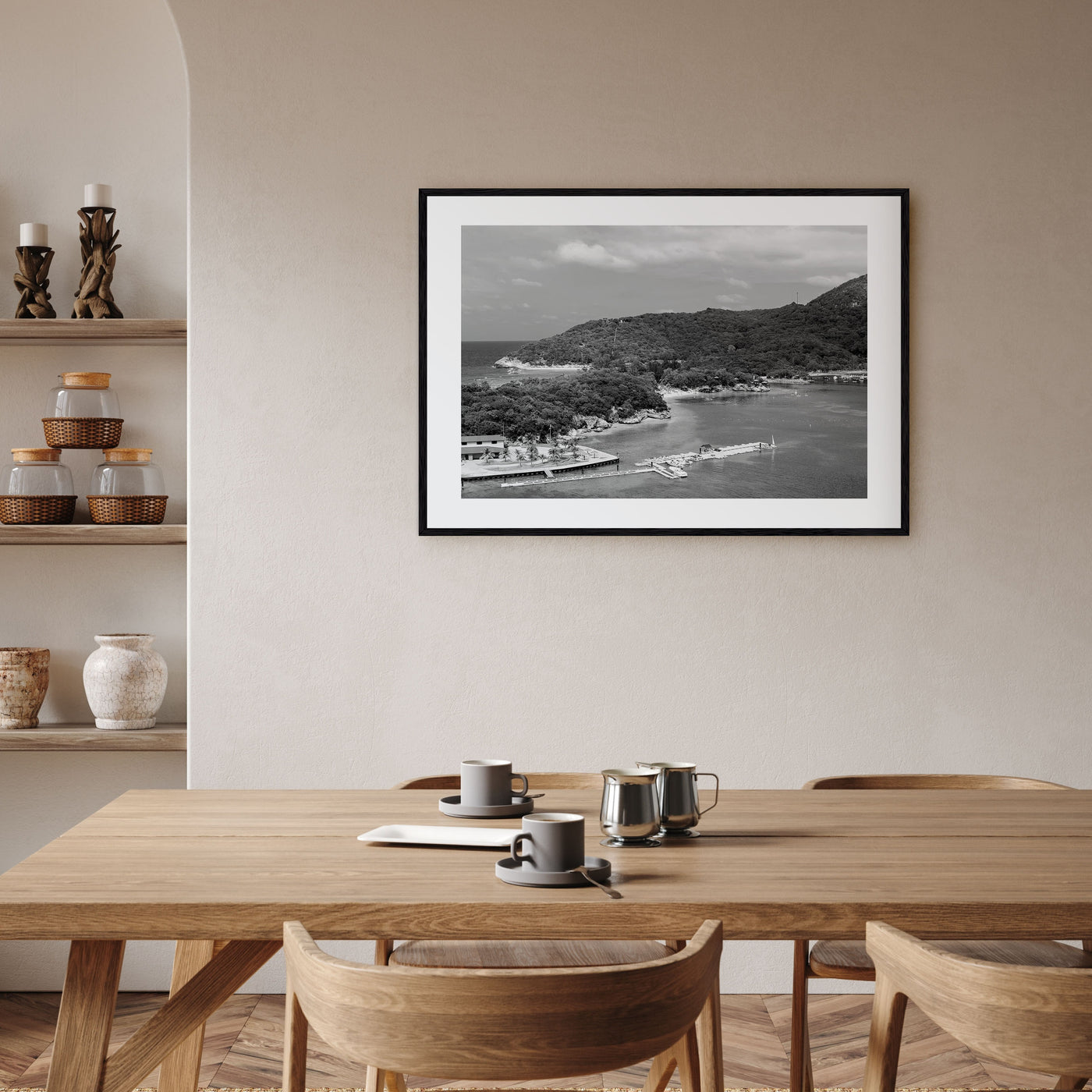 Haiti Landscape B&W Poster