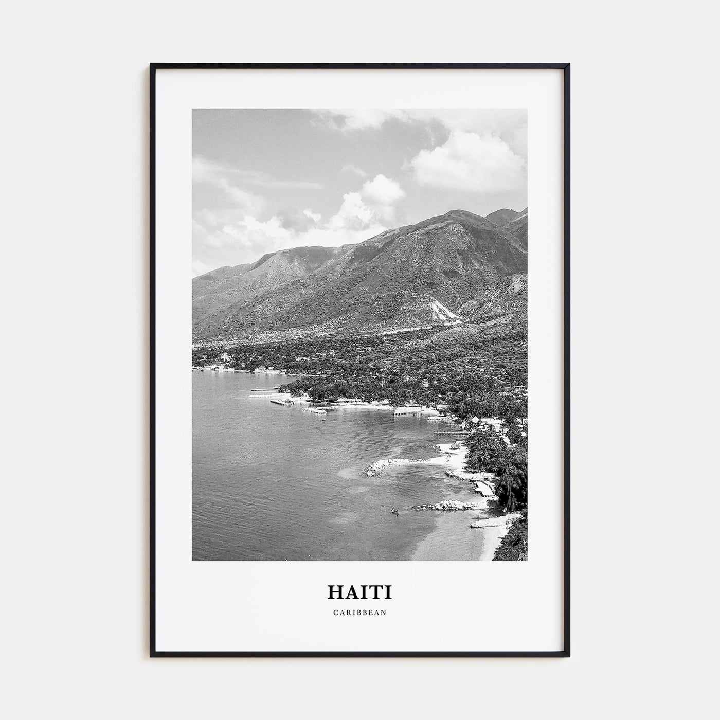 Haiti Portrait B&W No 2 Poster
