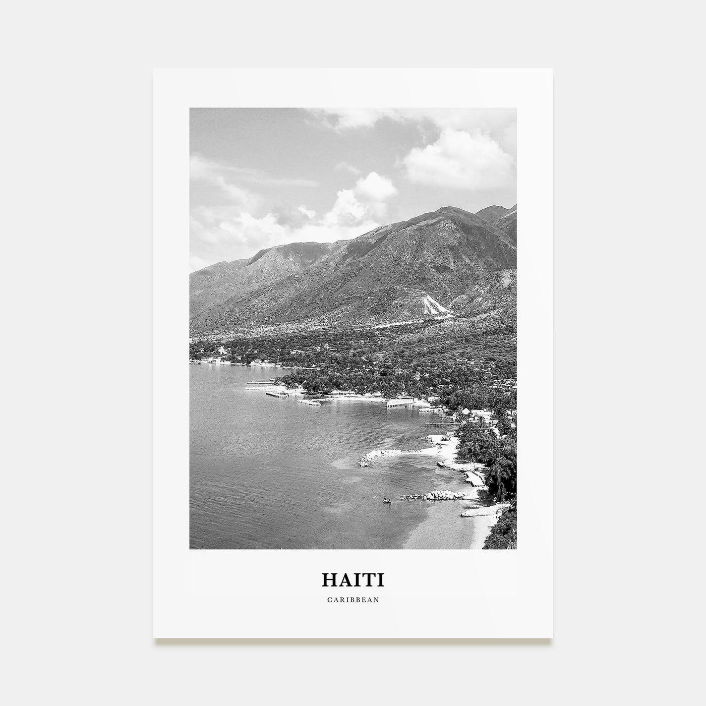 Haiti Portrait B&W No 2 Poster