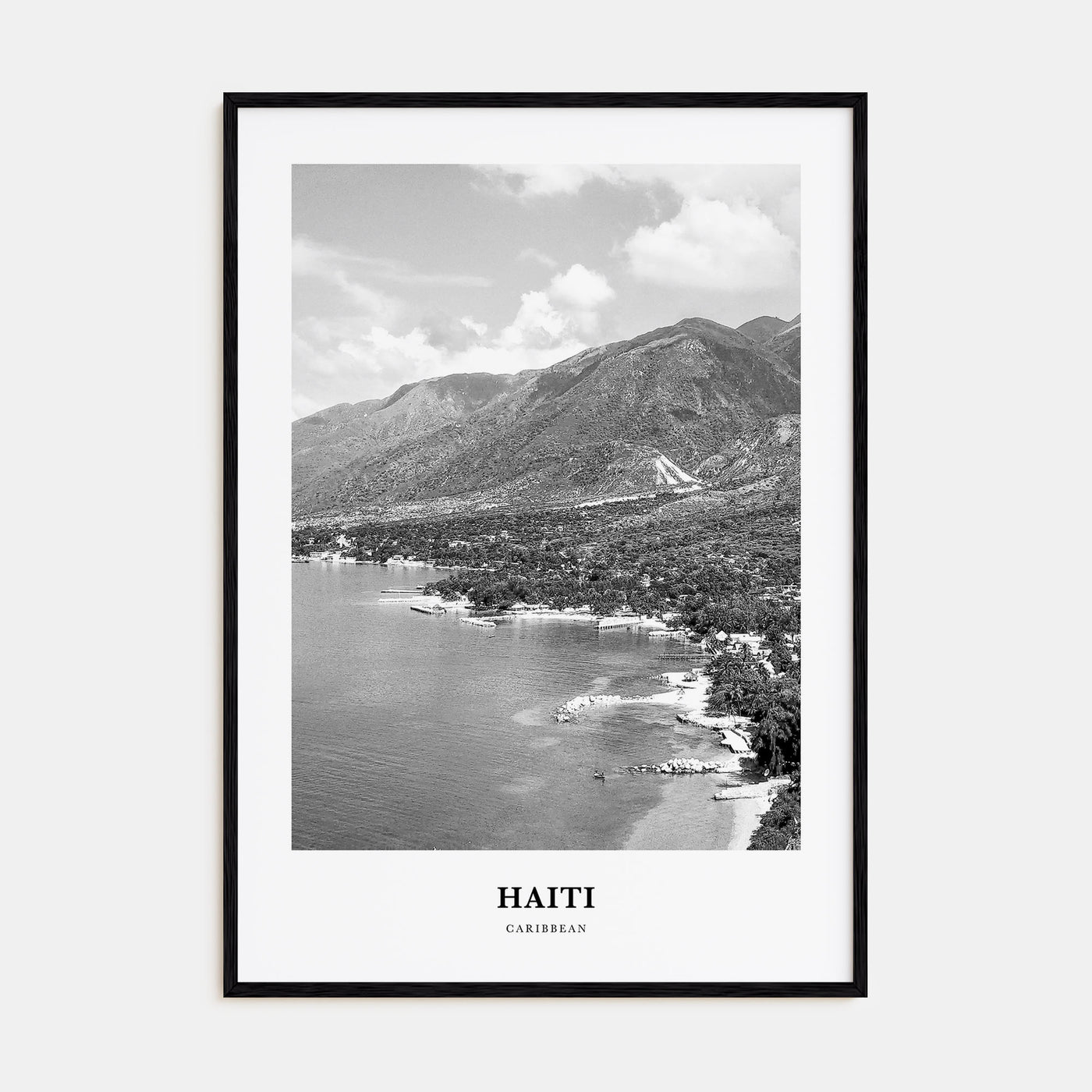 Haiti Portrait B&W No 2 Poster