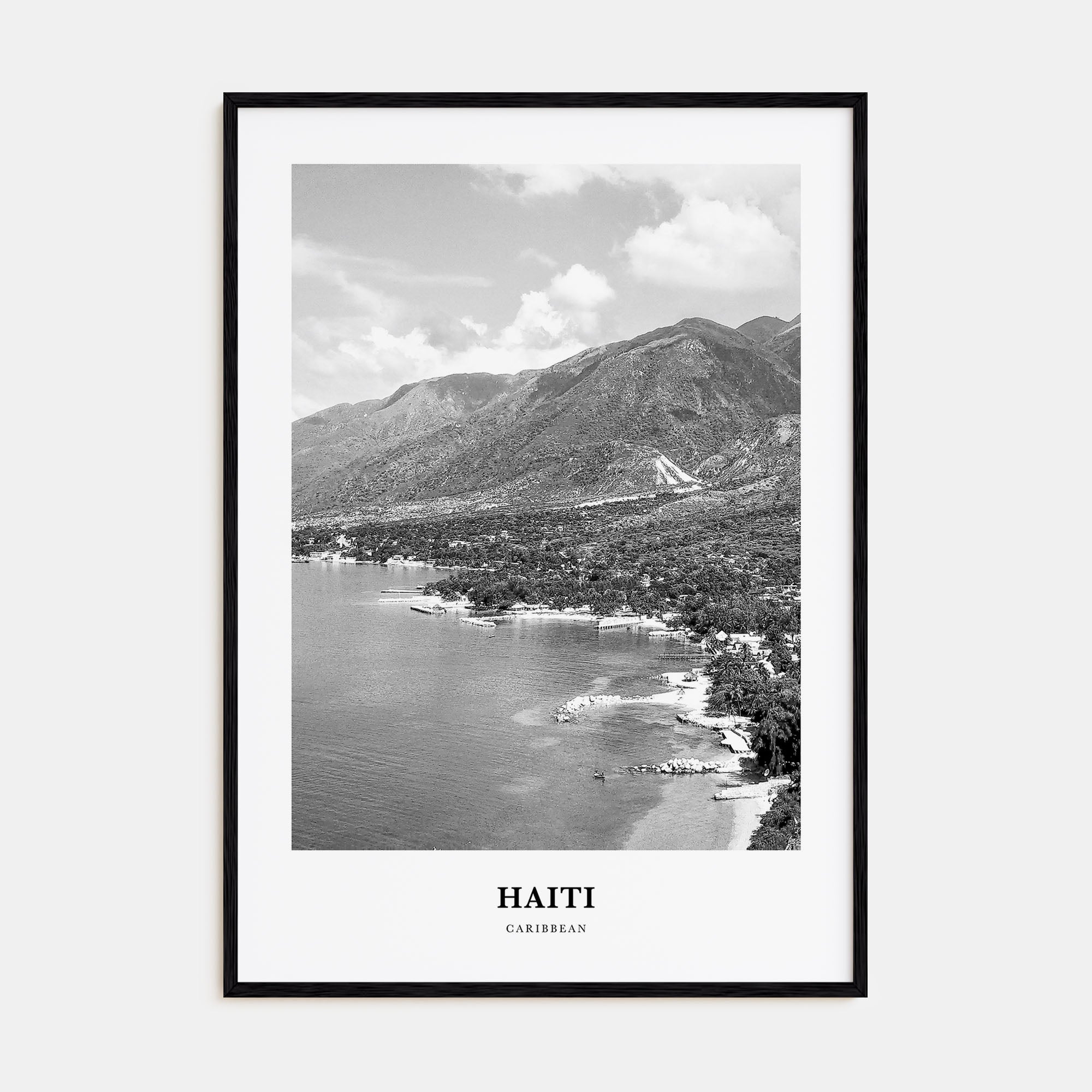 Haiti Portrait B&W No 2 Poster
