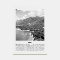 Haiti Travel B&W No 1 Poster