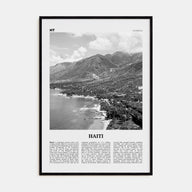 Haiti Travel B&W No 1 Poster