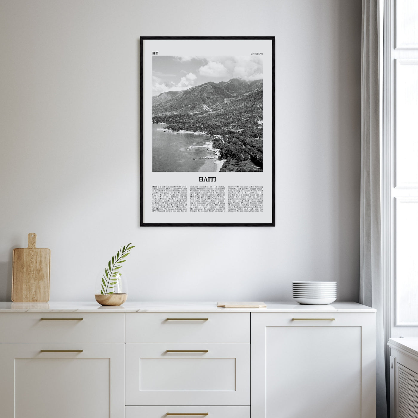 Haiti Travel B&W No 1 Poster
