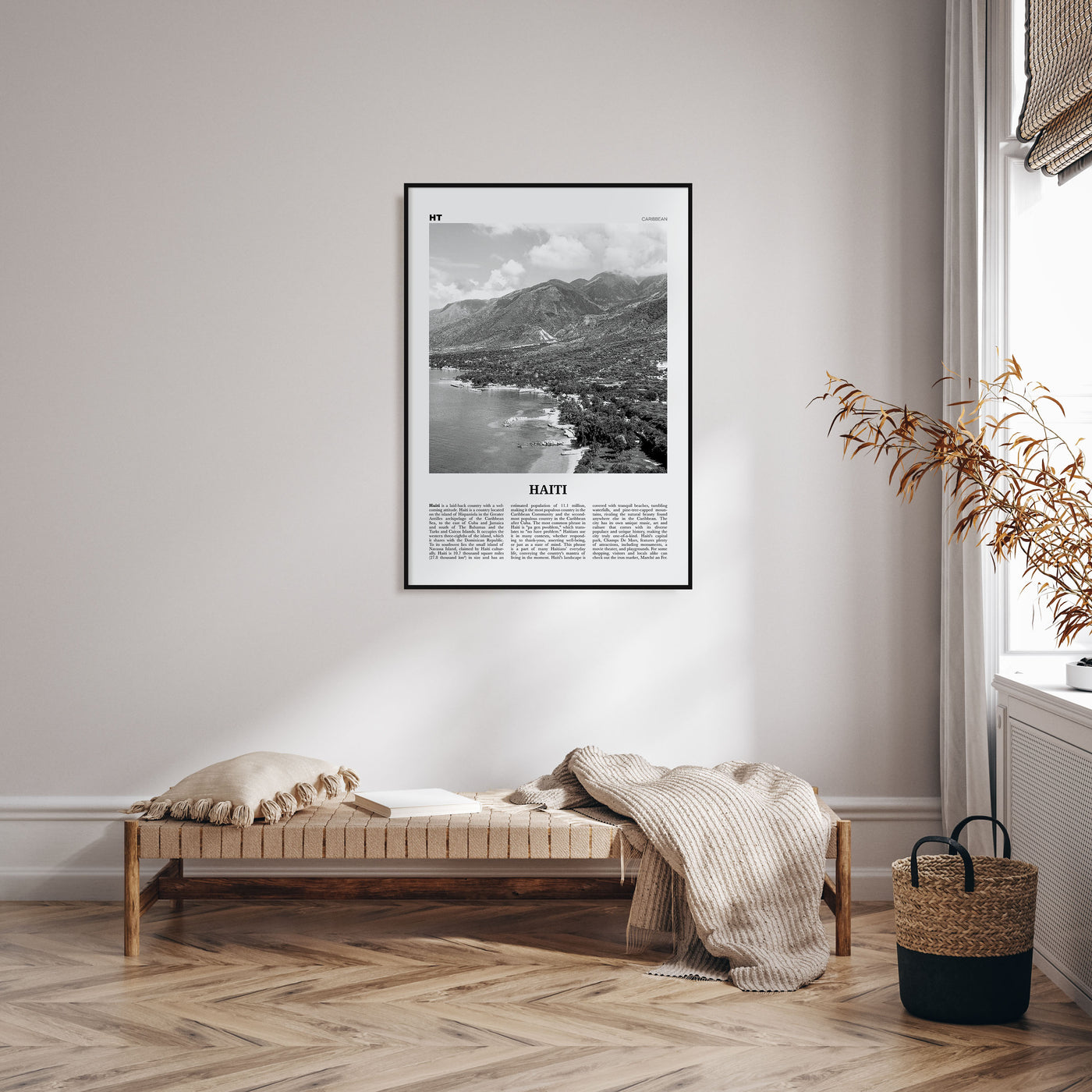 Haiti Travel B&W No 1 Poster