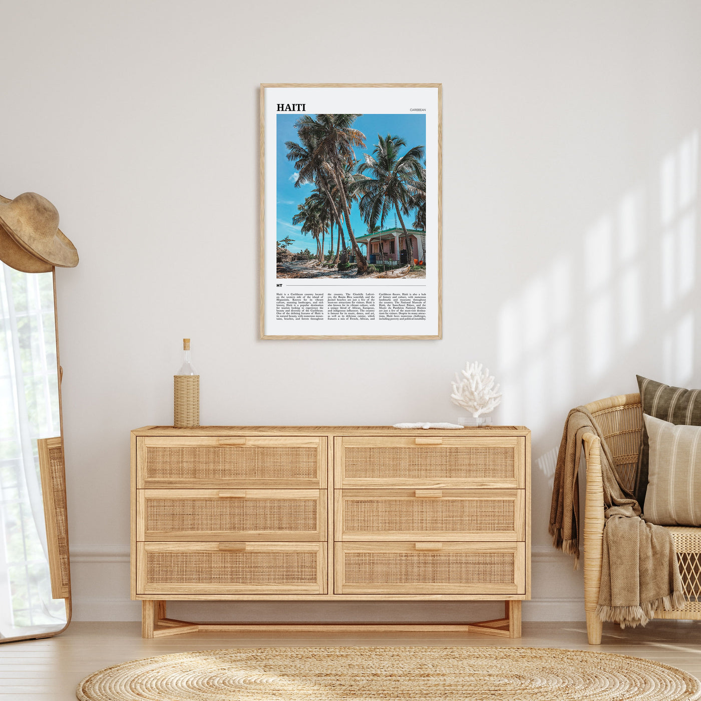 Haiti Travel Color Poster