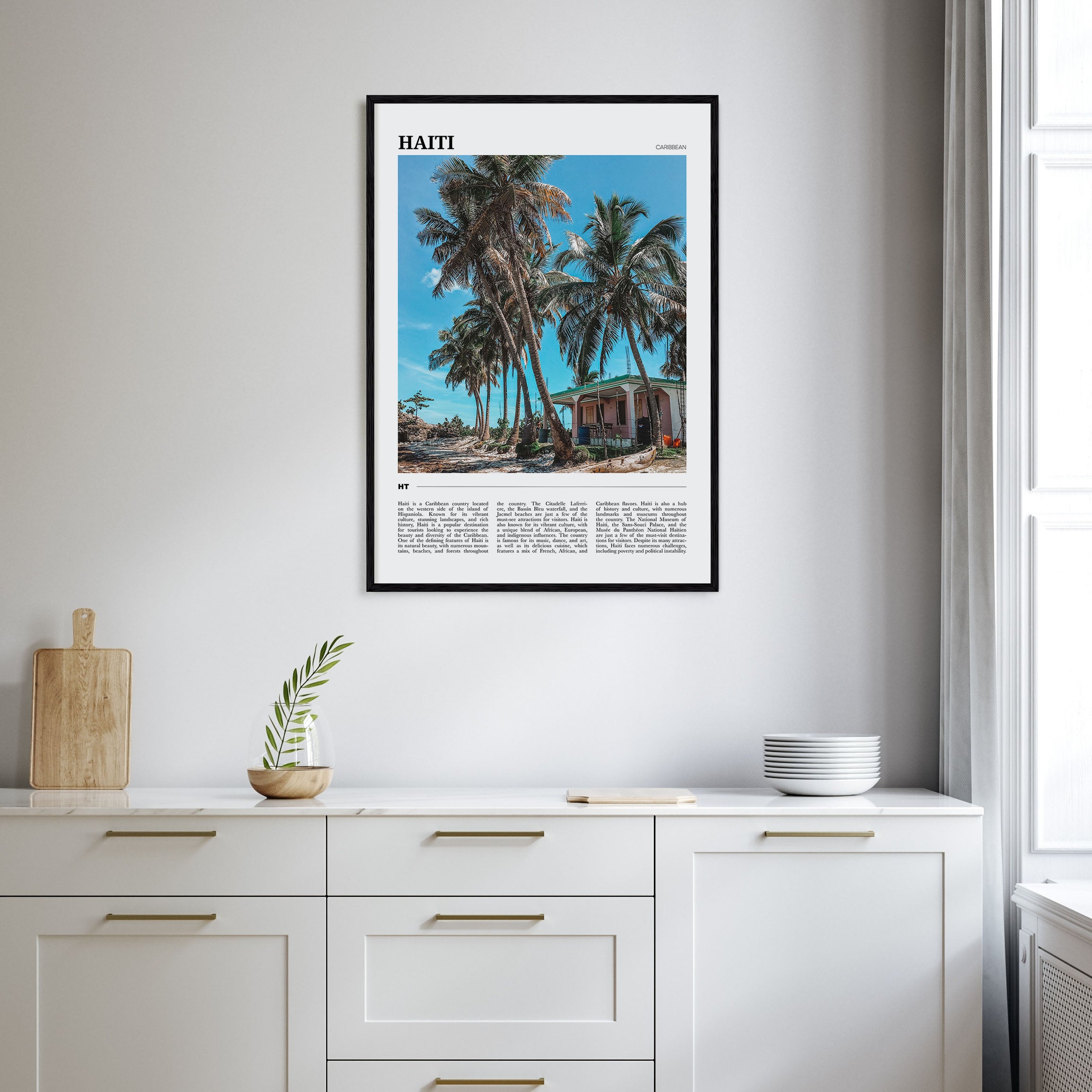 Haiti Travel Color Poster