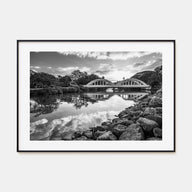 Haleiwa Landscape B&W Poster