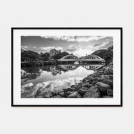 Haleiwa Landscape B&W Poster