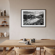 Haleiwa Landscape B&W Poster