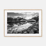 Haleiwa Landscape B&W Poster