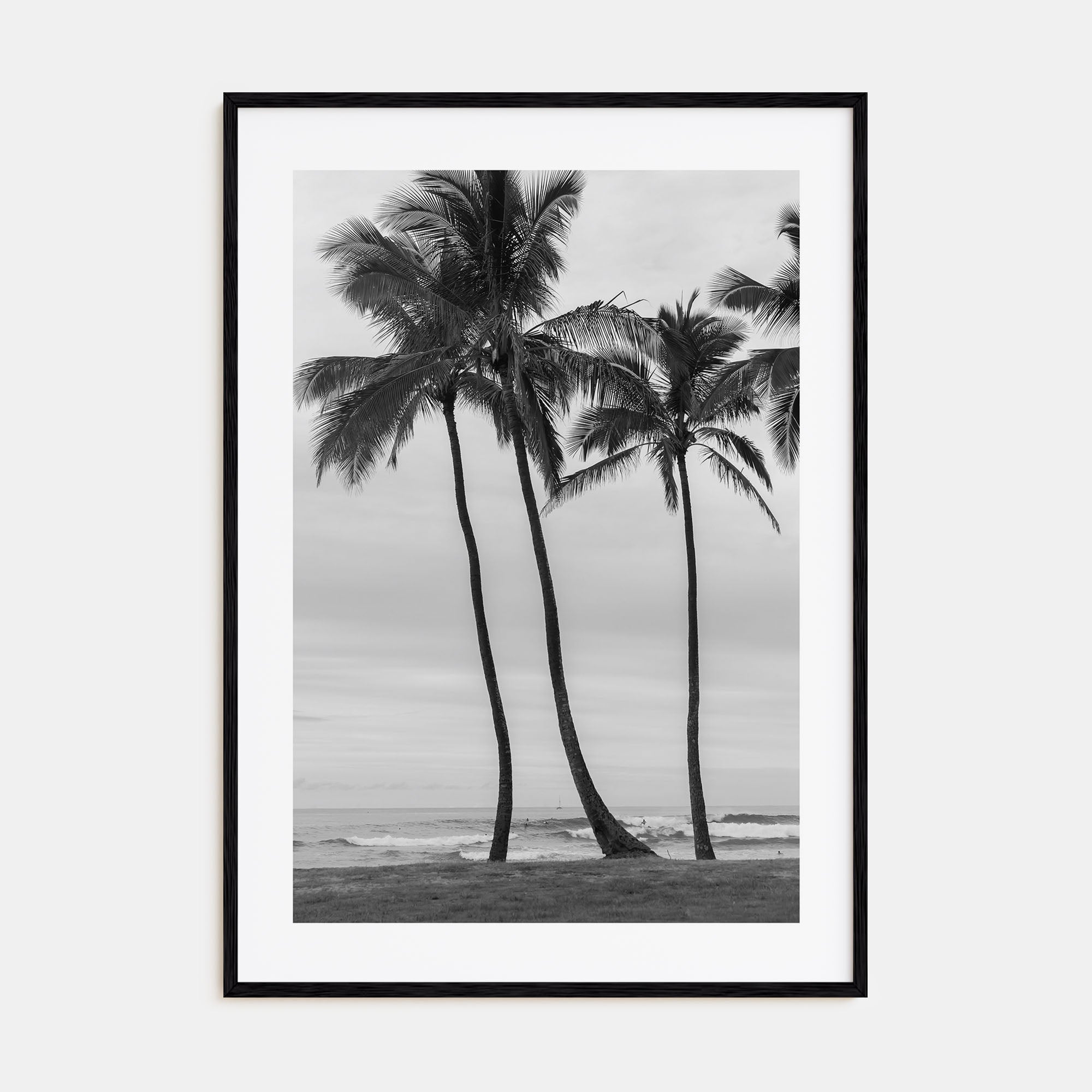 Haleiwa Photo B&W Poster