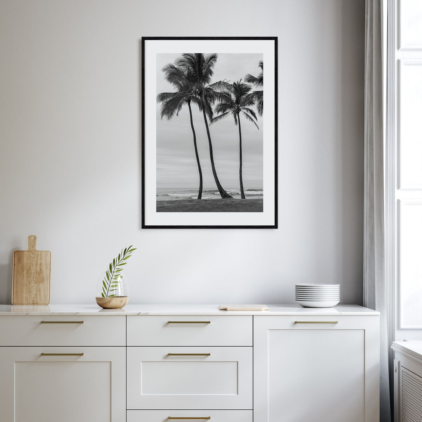 Haleiwa Photo B&W Poster