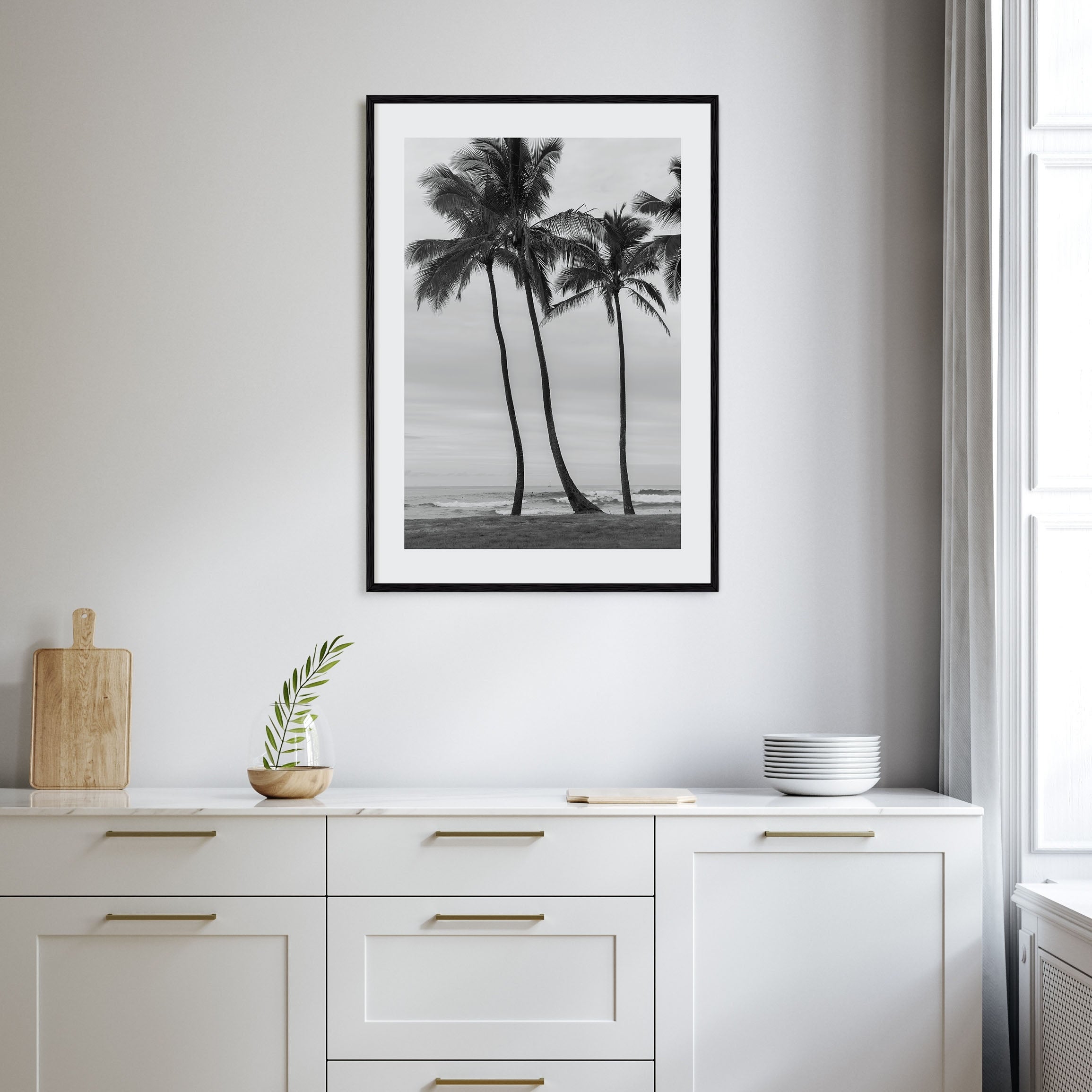 Haleiwa Photo B&W Poster