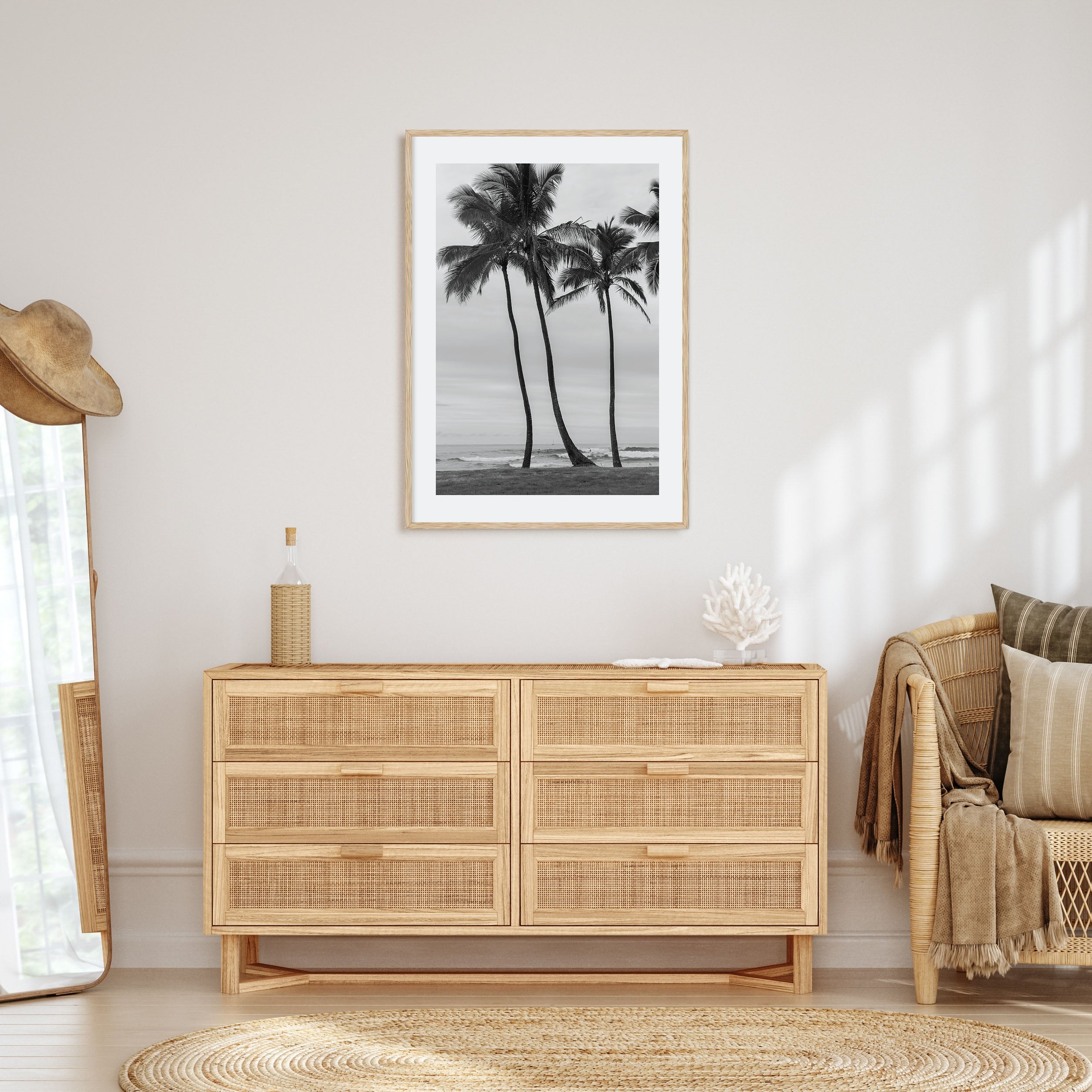 Haleiwa Photo B&W Poster