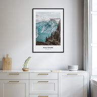Half Dome Portrait Color Poster