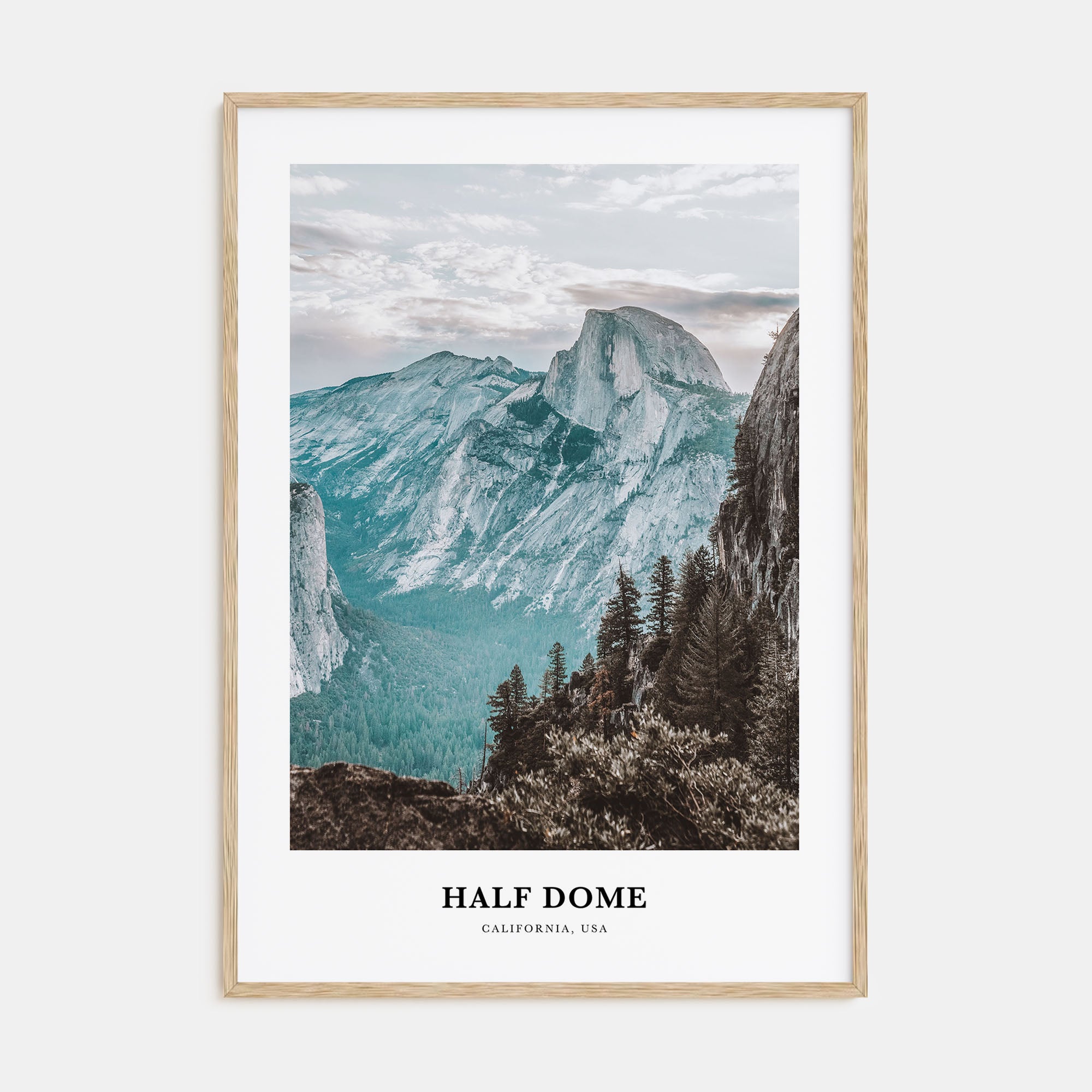 Half Dome Portrait Color Poster